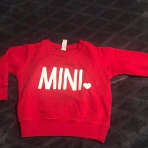 Valentines MINI sweatshirt